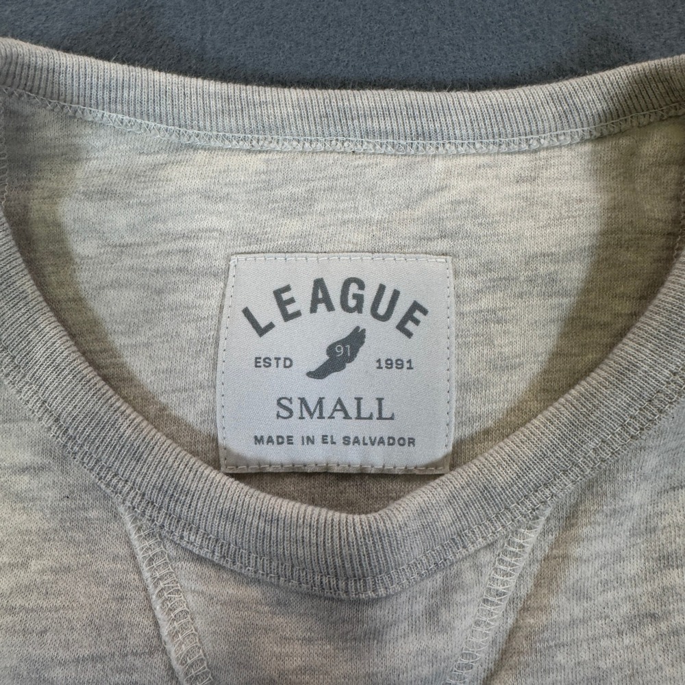 League Florida State FSU Seminoles Sweatshirt Gray Tackle Twill Crewneck Small - Picture 4 of 7